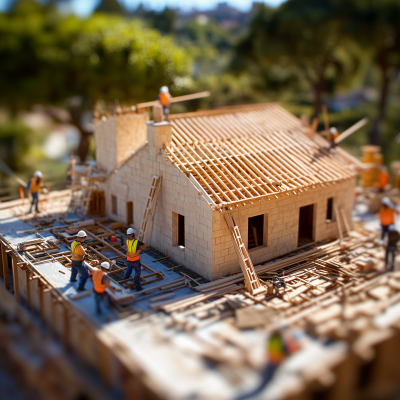 Construction Crew at Work