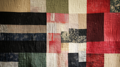 Abstract American Flag Quilt
