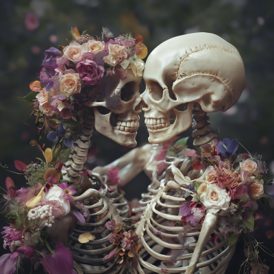 Embraced Skeletons in Love