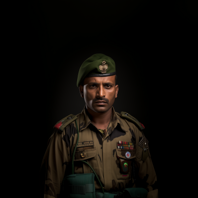 Indian Army Soldier Portrait