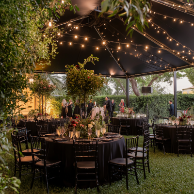 Sophisticated Backyard Birthday Celebration