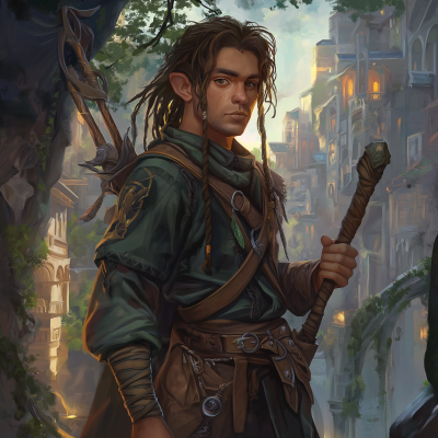 Handsome Halfling Druid