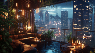 Futuristic Balcony Lounge