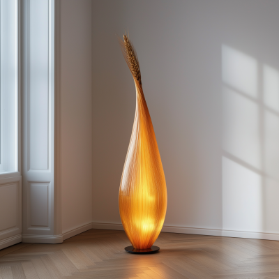 Art Deco Wheat Lamp