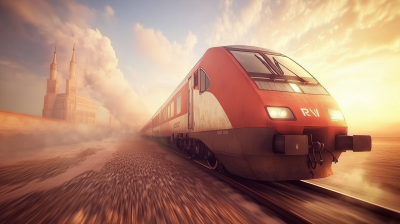 Fast Moving Bullet Train