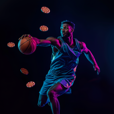 Cyan Basketball Victory