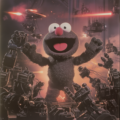 Muppet in a Dystopian Battle