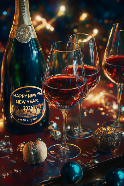 Happy New Year Celebration Card