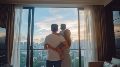 Family Enjoying the View