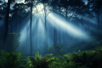 Stormy Blue Mountains