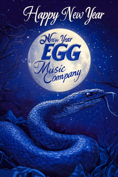 Blue Snake Under Moonlight