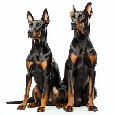 Menacing Dobermans