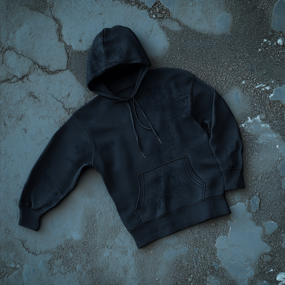 Pullover Hoodie on Cement