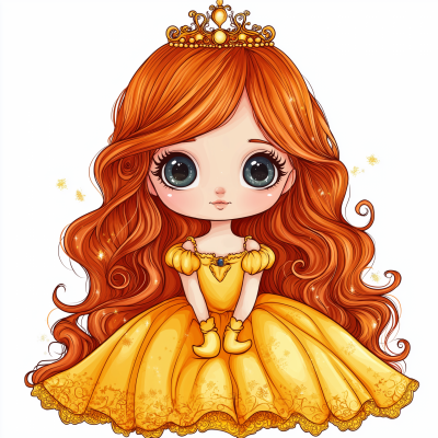 Cute Chibi Princess Clipart