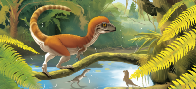 Sinosauropteryx Illustration