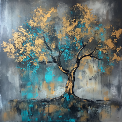 Contemporary Abstract Tree