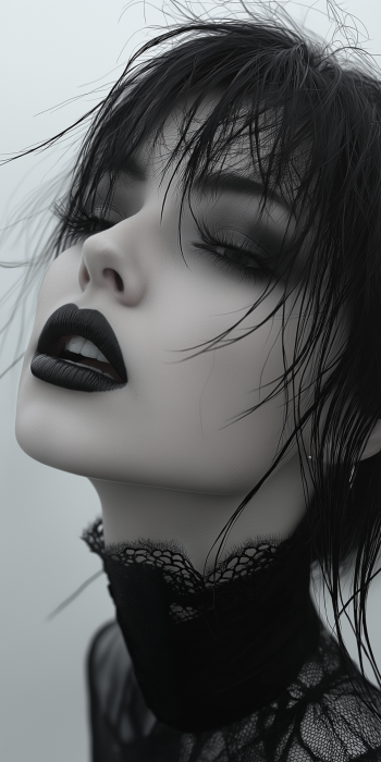 Ethereal Minimalist Cybergoth Fashion