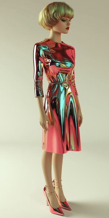 Lady Wind in Futuristic Attire