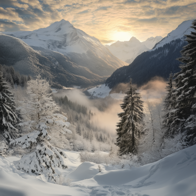 Winter in the Austrian Alps