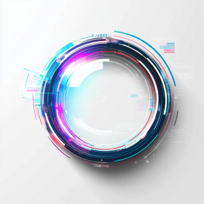 Futuristic Magnifying Glass Icon