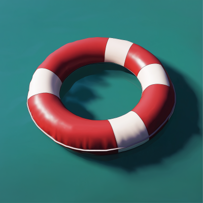 Cartoon Lifeguard Float Ring