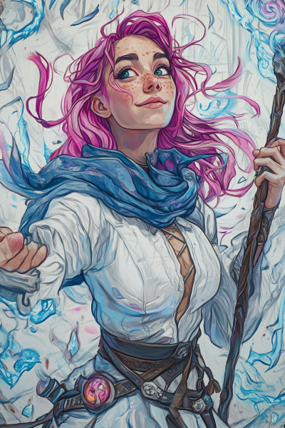 Cheerful Mage Portrait