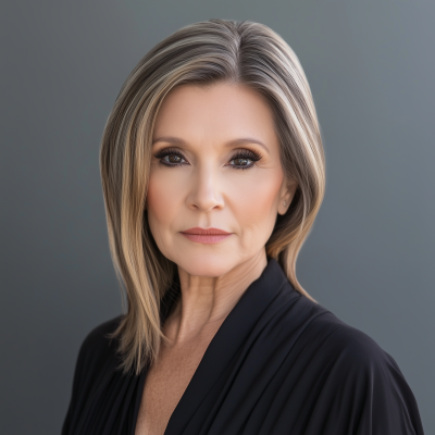 Woman with Long Bob Haircut
