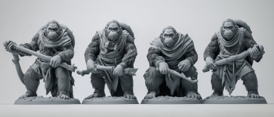 Medieval Style Orangutan Miniatures