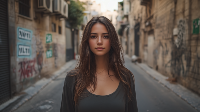 Confident Woman in Tel Aviv