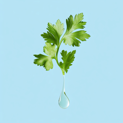 Twisting Parsley Leaves