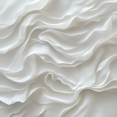 Wavy White Fabric