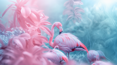 Pastel Flamingo Visual