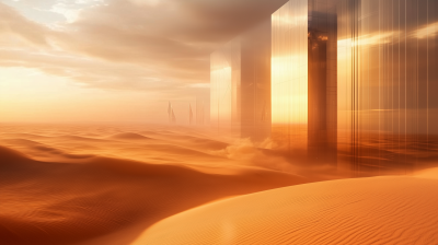 Futuristic Desert Landscape