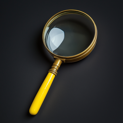 Magnifying Glass with Yellow Handle