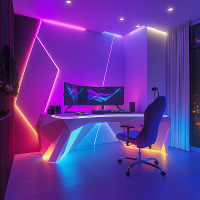 Stylish Gaming Room