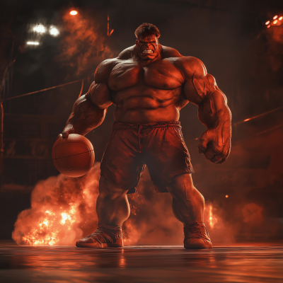 Red Hulk on the Court