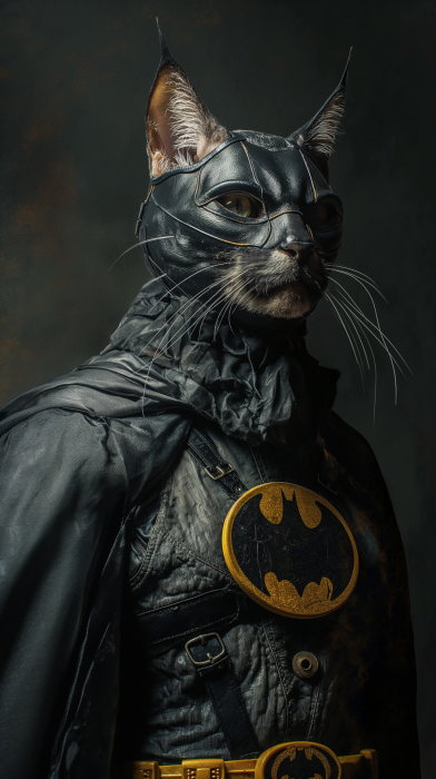 Batman and Cat Portrait