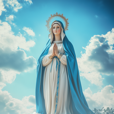 Our Lady in Blue and White
