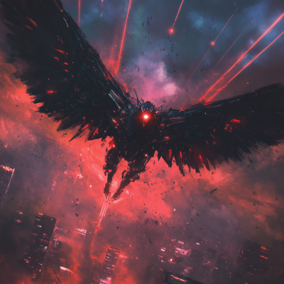 Futuristic Eagle Robot