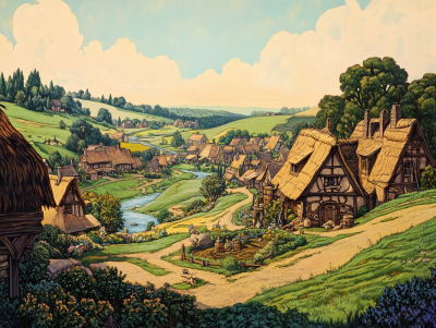 Prosperous Halfling Village