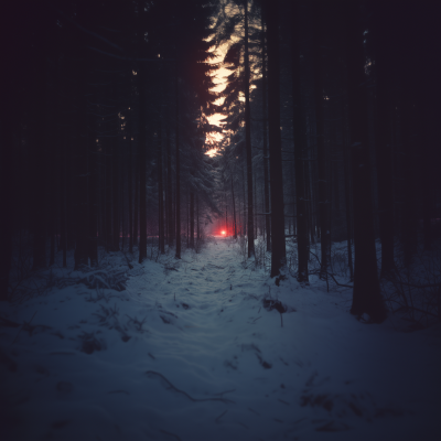 Mystical Winter Forest