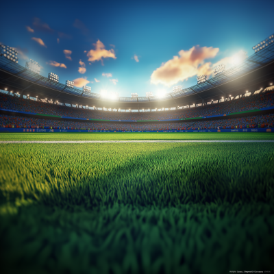 Cinematic Soccer Stadium