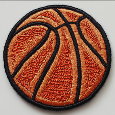 Detailed Embroidered Basketball