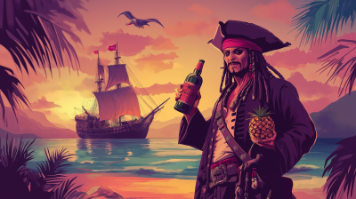 Pirate on the Beach