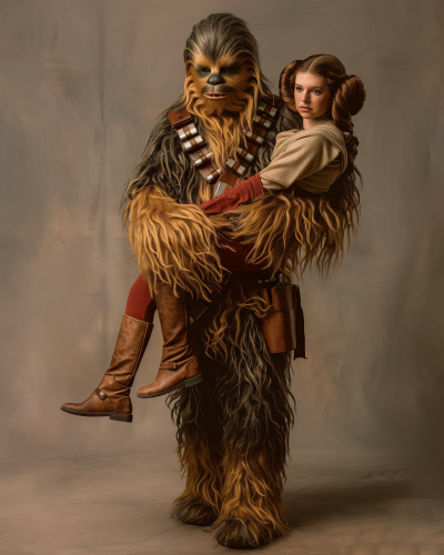 Chewbacca Carrying Princess Leia