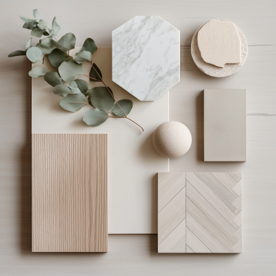 Elegant Material Mood Board