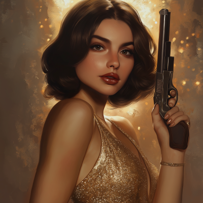 Glamorous 1920’s Female Spy