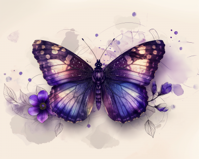 Vibrant Butterfly Illustration