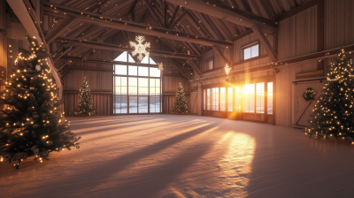 Cozy Modern Christmas Barn