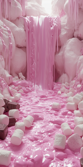 Melting Marshmallow Waterfall